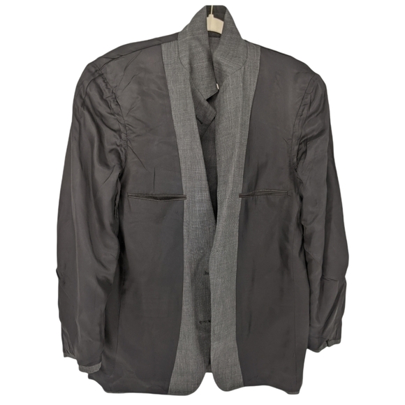 Vintage Brooks Brothers Sport Coat Suit Jacket Pure Wool Gray Two-Button 43L - Picture 3 of 12